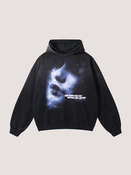 FACE WASHED HOODIE