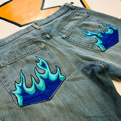 Blue Flame Jeans